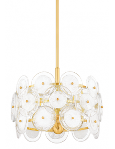 lysekrone loftlampe moderne design spisebord messing