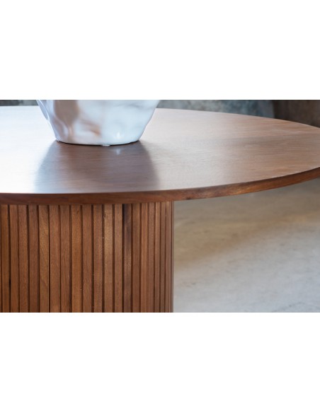 Rundt spisebord 120 brun