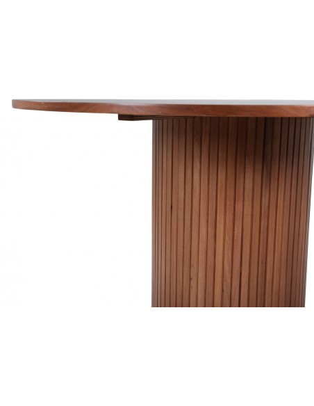 Rundt spisebord 120 brun