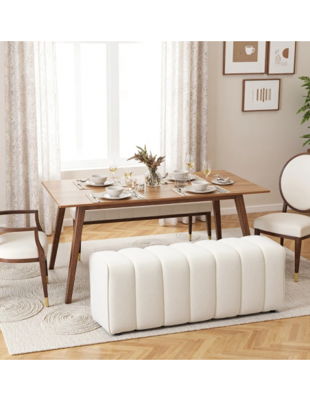 bænk med opbevaring entre garderobe soveværelse moderne design stof