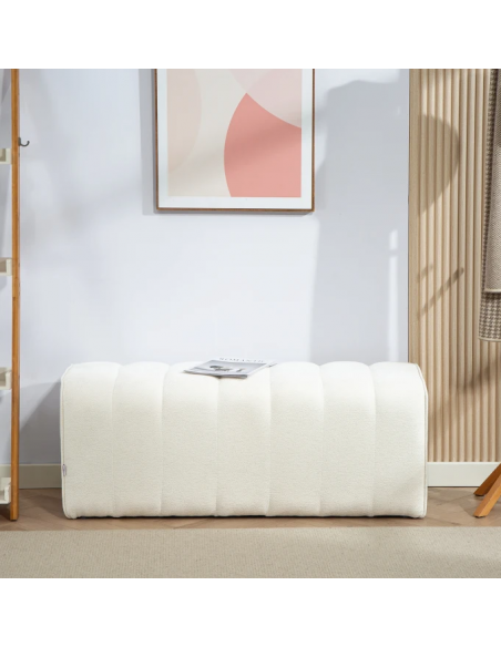 bænk med opbevaring entre garderobe soveværelse moderne design stof