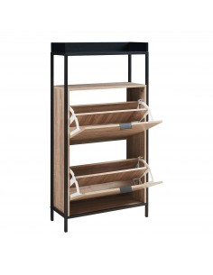 Skoskab gulv træ billigt eg egetræ garderobe entre 2