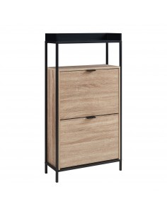 Skoskab gulv træ billigt eg egetræ garderobe entre