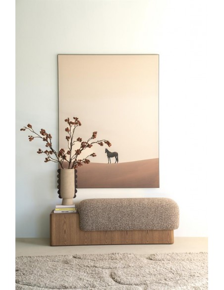 bænk entre garderobe soveværelse stof moderne eg træ egetræ design