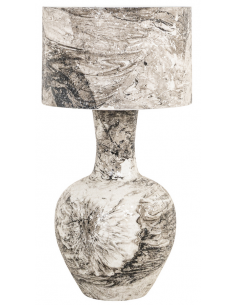rustik bordlampe høj stor marmor moderne design