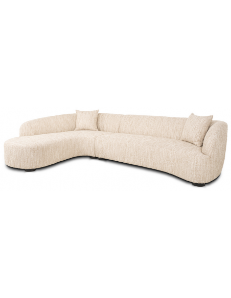 sofa chaiselong chaiselongsofa boucle beige stof moderne design