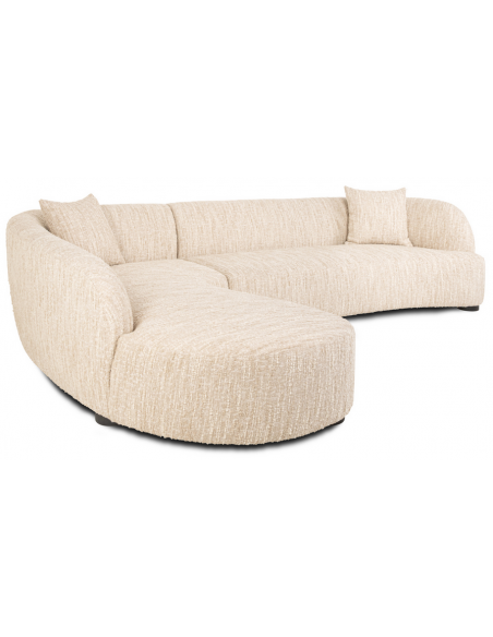 sofa chaiselong chaiselongsofa boucle beige stof moderne design