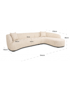 sofa chaiselong chaiselongsofa boucle beige stof moderne design 2