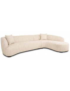 sofa chaiselong chaiselongsofa boucle beige stof moderne design