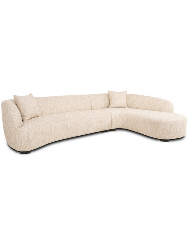 sofa chaiselong chaiselongsofa boucle beige stof moderne design