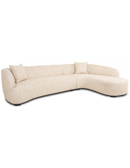sofa chaiselong chaiselongsofa boucle beige stof moderne design