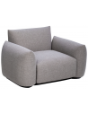 DAWSON Lounge havestol i aluminium og olefin B110 cm - Stengrå