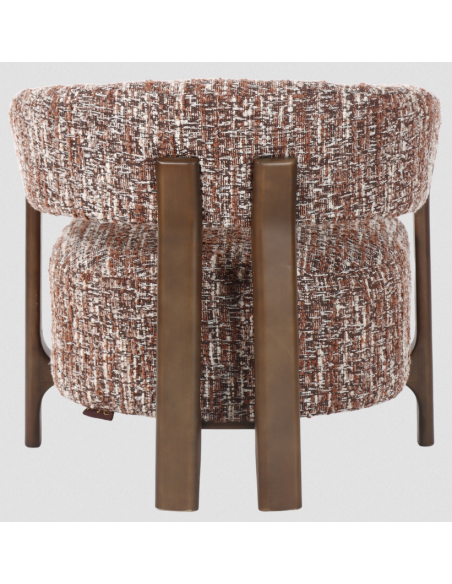 Lænestol boucle brun moderne design