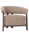 DALARA Lænestol i bøgetræ og polyester H73 cm - Brun/Brun tweed