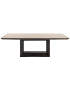 moderne design spisebord travertin sten egetræ træ 2