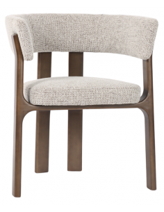 Spisebordsstol med armlæn træ moderne design