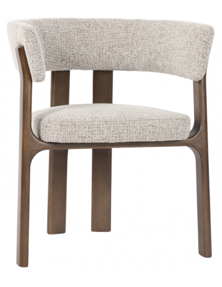 Spisebordsstol med armlæn træ moderne design