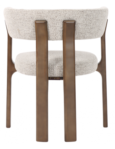 Spisebordsstol med armlæn træ moderne design