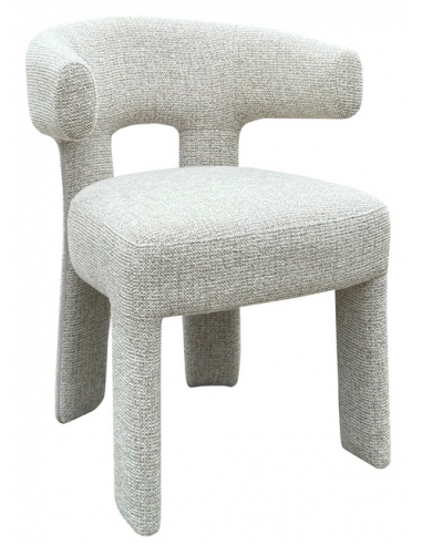 NERIO Spisebordsstol med armlæn i polyester H78 cm - Natur