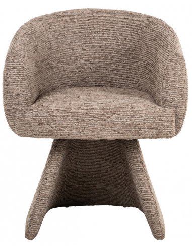 Spisebordsstol med armlæn og drejefod drej drejefunktion stof moderne design