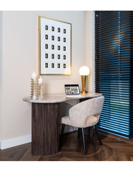 skrivebord moderne design træ marmor organisk