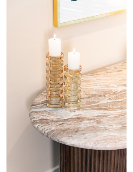 skrivebord moderne design træ marmor organisk