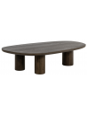 ELLINGTON Organisk sofabord i MDF og egetræsfinér 160 x 80 cm - Brun