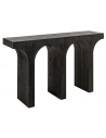 ASHFORD Konsolbord i egetræ og egetræsfinér H80,5 x B140 x D35 cm - Mørkebrun