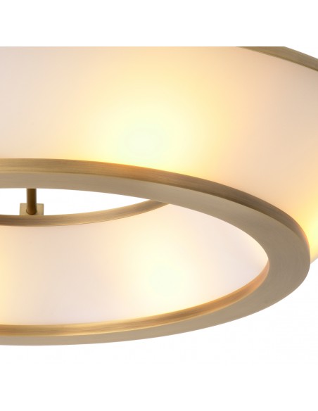 Eichholtz loftlampe messing glas antik vintage moderne design stor