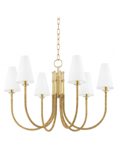 lysekrone loftlampe moderne design spisebord messing