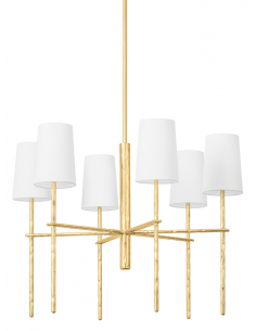 lysekrone loftlampe moderne design spisebord messing