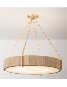 lysekrone loftlampe moderne design spisebord messing guld 2