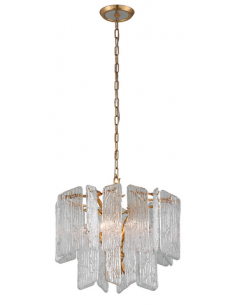 lysekrone loftlampe moderne design spisebord messing guld 2
