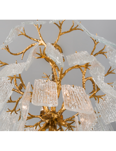 lysekrone loftlampe moderne design spisebord messing guld