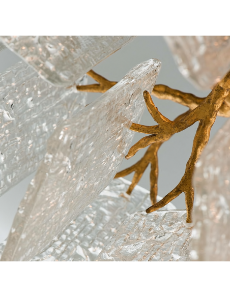lysekrone loftlampe moderne design spisebord messing guld