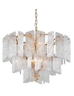 lysekrone loftlampe moderne design spisebord messing guld