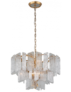 lysekrone loftlampe moderne design spisebord messing guld 2