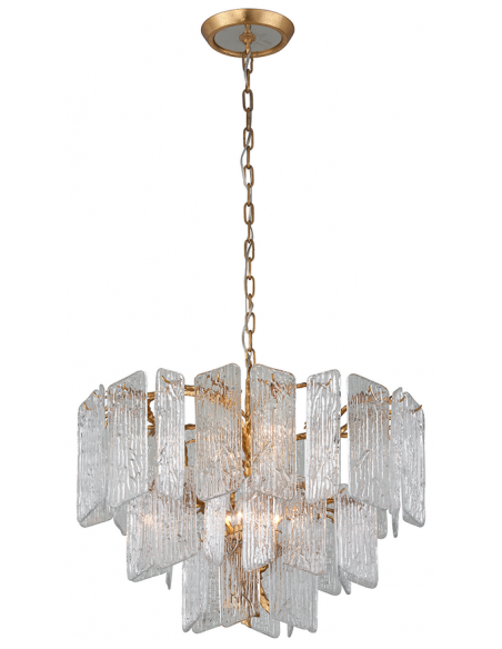 lysekrone loftlampe moderne design spisebord messing guld