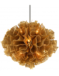lysekrone loftlampe moderne design spisebord messing guld