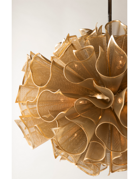lysekrone loftlampe moderne design spisebord messing guld