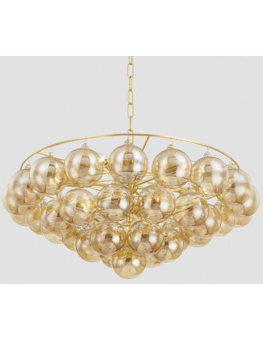lysekrone loftlampe moderne design spisebord messing guld
