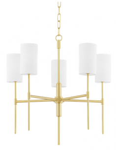 lysekrone loftlampe moderne design spisebord messing