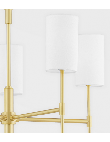 lysekrone loftlampe moderne design spisebord messing