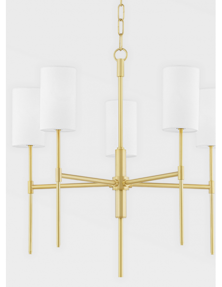 lysekrone loftlampe moderne design spisebord messing
