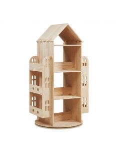 reol til børn børneværelse indretning opbevaring legetøj bogreol drejefod 2