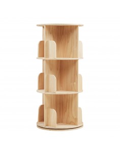 reol til børn børneværelse indretning opbevaring legetøj bogreol drejefod eg 2