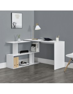 hjørneskrivebord skrivebord billigt kontor kontormøbler ungdomsmøbler hvid børn børneværelse