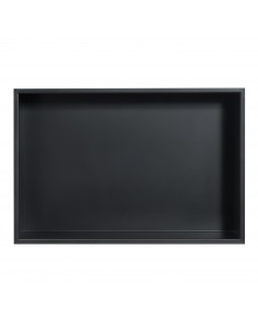 hylde til badeværelse brusekabine indbygning indbygningshylde sort