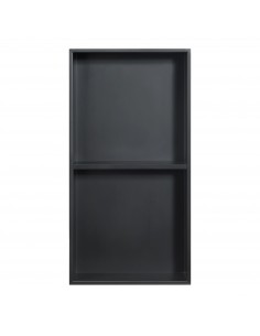 hylde til badeværelse brusekabine indbygning indbygningshylde sort