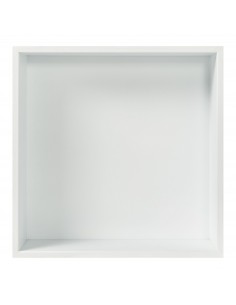 hylde til badeværelse brusekabine indbygning indbygningshylde hvid